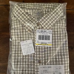 L.L.Bean Men's 100 Cotton Button Down Long Sleeve Shirt - XL